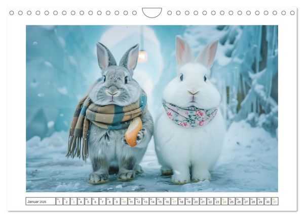Produktbild: Lustige Hasengeschichten (Wandkalender 2026 DIN A4 quer), CALVENDO Monatskalender