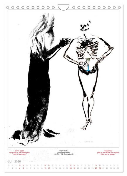 Produktbild: TOTENTANZ HERRENWAHL Haiku Zenga Photo DANCE OF DEATH MEN'S CHOICE (Wandkalender 2026 DIN A4 hoch), CALVENDO Monatskalender