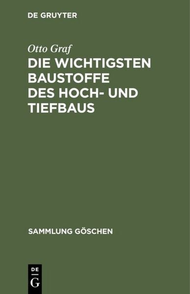 Produktbild: Die wichtigsten Baustoffe des Hoch- und Tiefbaus