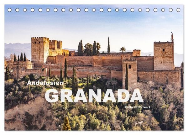 Produktbild: Andalusien - Granada (Tischkalender 2026 DIN A5 quer), CALVENDO Monatskalender