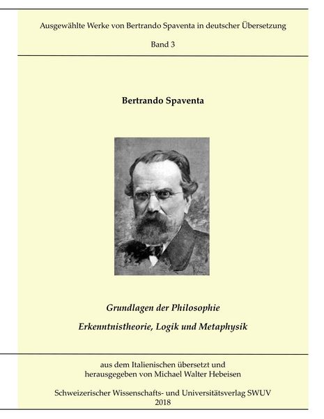 Produktbild: Grundlagen der Philosophie; Erkenntnistheorie, Logik und Metaphysik