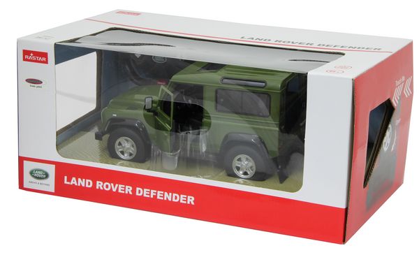 Produktbild: Jamara Land Rover Defender 1:14 gr&uuml;n T&uuml;r manuell 40MHz