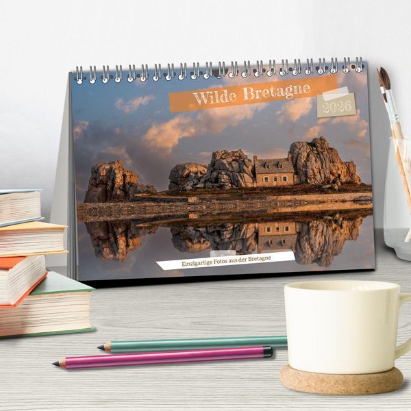 Produktbild: Wilde Bretagne (Tischkalender 2026 DIN A5 quer), CALVENDO Monatskalender
