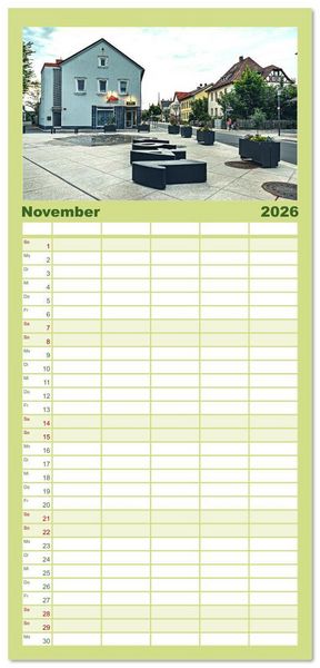 Produktbild: Familienplaner 2026 - Bad Staffelstein - Gottesgarten am Obermain mit 5 Spalten (Wandkalender, 21 x 45 cm) CALVENDO