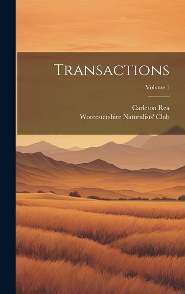 Produktbild: Transactions; Volume 1