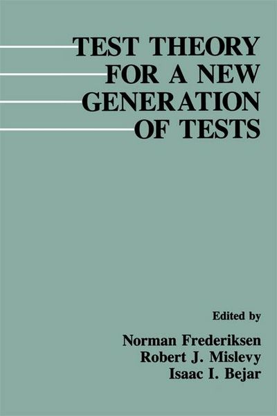 Produktbild: Test Theory for A New Generation of Tests