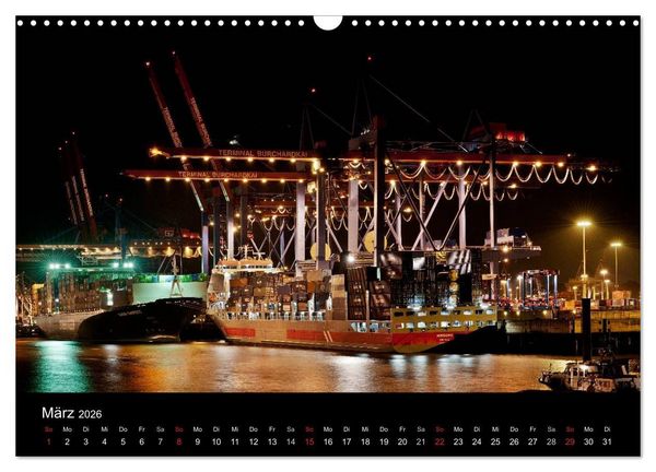 Produktbild: Hamburgs N&auml;chte (Wandkalender 2026 DIN A3 quer), CALVENDO Monatskalender