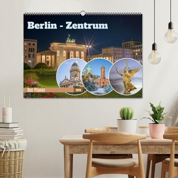 Produktbild: Berlin-Zentrum - Der Planer (Wandkalender 2026 DIN A2 quer), CALVENDO Monatskalender