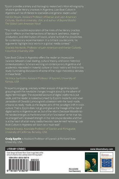 Produktbild: Late Book Culture in Argentina