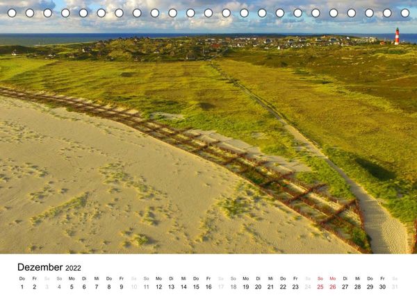 Produktbild: Sylt Impressionen aus der Luft (Tischkalender 2022 DIN A5 quer)