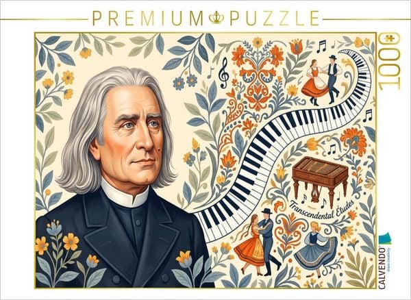 CALVENDO Puzzle Franz Liszt (1811-1886) | 1000 Teile Lege-Größe 64 × 48 cm Foto-Puzzle für glückliche Stunden