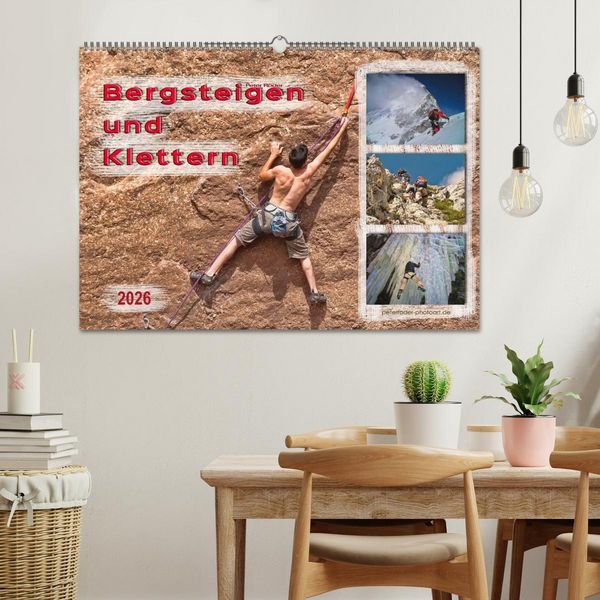 Produktbild: Bergsteigen und Klettern (Wandkalender 2026 DIN A2 quer), CALVENDO Monatskalender