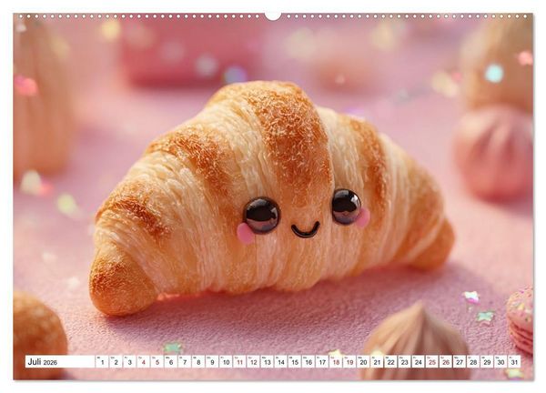 Produktbild: Kawaii-Gl&uuml;cksmomente (hochwertiger Premium Wandkalender 2026 DIN A2 quer), Kunstdruck in Hochglanz