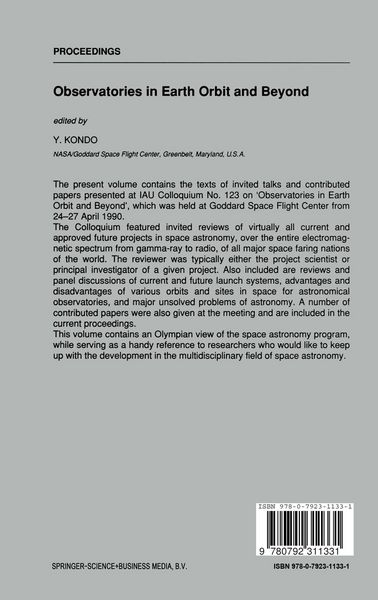 Produktbild: Observatories in Earth Orbit and Beyond