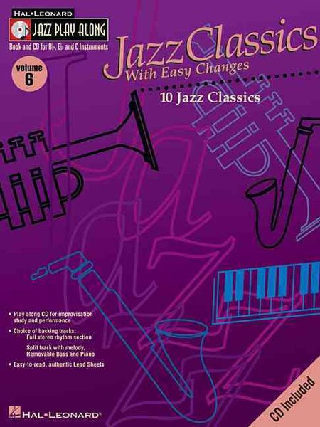 Produktbild: Jazz Classics with Easy Changes Jazz Play-Along Volume 6 Book/Online Audio