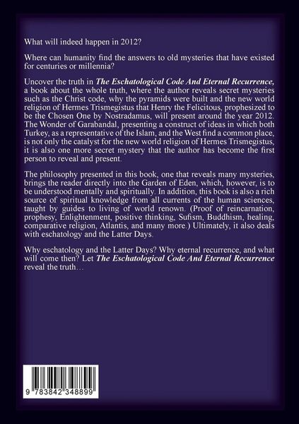 Produktbild: The Eschatological Code And Eternal Recurrence