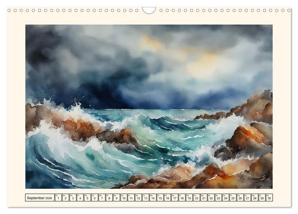 Produktbild: Facetten des Meeres (Wandkalender 2026 DIN A3 quer), CALVENDO Monatskalender