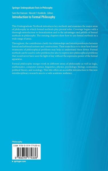 Produktbild: Introduction to Formal Philosophy