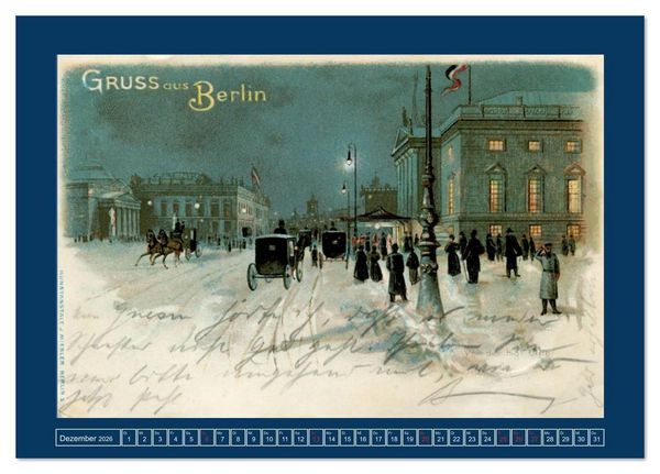 Produktbild: Historisches Berlin von 1888 bis 1918 (Tischkalender 2026 DIN A5 quer), CALVENDO Monatskalender