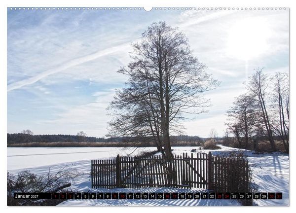Produktbild: Naturparadies Mei&szlig;endorfer Teiche &ndash; Rund um den H&uuml;ttensee (hochwertiger Premium Wandkalender 2027 DIN A2 quer), Kunstdruck in Hochglanz