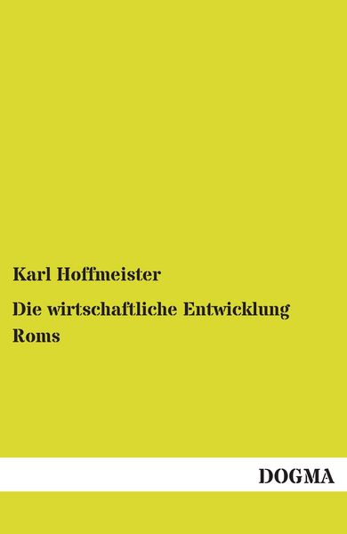 Produktbild: Die wirtschaftliche Entwicklung Roms
