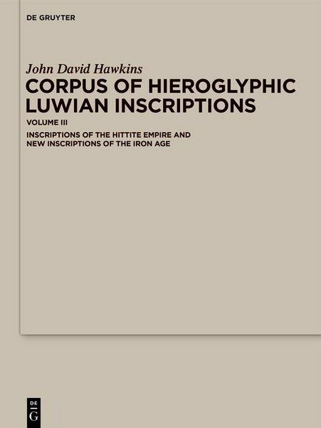 Produktbild: Corpus of Hieroglyphic Luwian Inscriptions