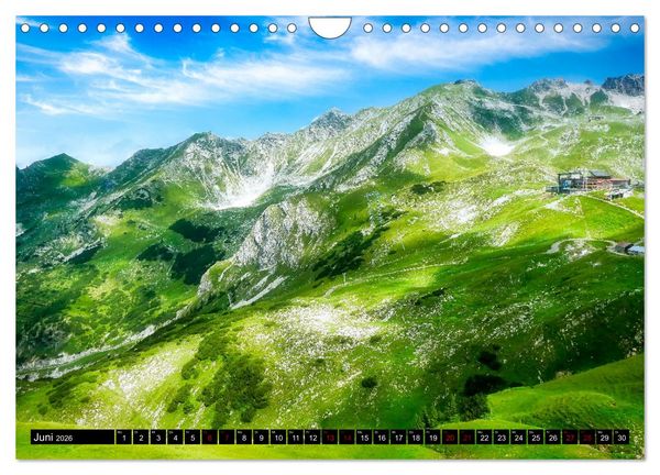 Produktbild: Oberstdorfer Bergwelt (Wandkalender 2026 DIN A4 quer), CALVENDO Monatskalender