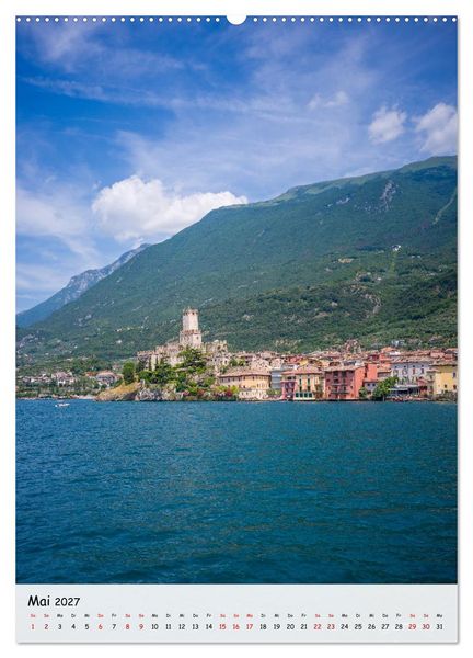 Produktbild: Malcesine - Eine Perle des Gardasees (hochwertiger Premium Wandkalender 2027 DIN A2 hoch), Kunstdruck in Hochglanz