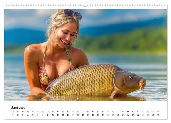 Produktbild: Hei&szlig; auf Karpfen (Wandkalender 2026 DIN A2 quer), CALVENDO Monatskalender