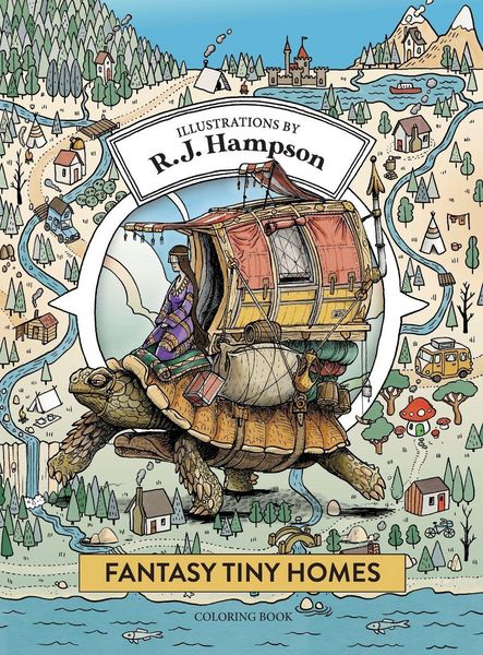 Produktbild: Fantasy Tiny Homes Coloring Book