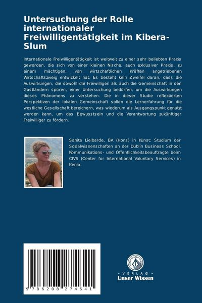 Produktbild: Untersuchung der Rolle internationaler Freiwilligent&auml;tigkeit im Kibera-Slum