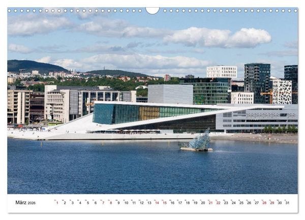 Produktbild: Opera Oslo (Wandkalender 2026 DIN A3 quer), CALVENDO Monatskalender