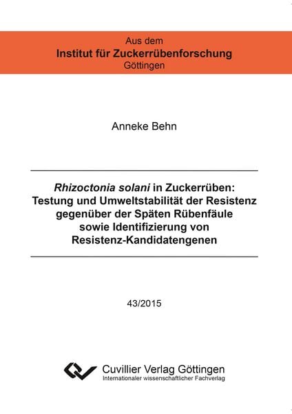 Produktbild: Rhizoctonia solani in Zuckerrüben