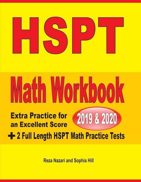 Produktbild: HSPT Math Workbook 2019 & 2020