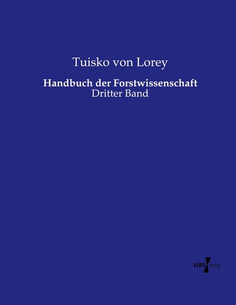 Produktbild: Handbuch der Forstwissenschaft