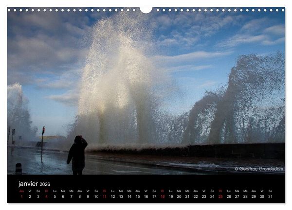 Produktbild: GRANDES MAR&Eacute;ES &Agrave; SAINT-MALO (Calendrier mural 2026 DIN A3 vertical), CALVENDO calendrier mensuel
