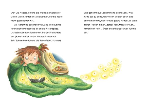 Rubinia Wunderherz, die mutige Waldelfe (Band 2) - Das Geheimnis der schwarzen Feder