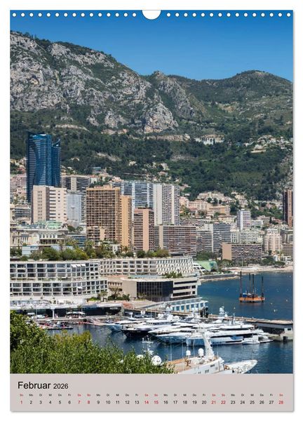 Produktbild: C&Ocirc;TE D&rsquo;AZUR Cannes, Monaco und Nizza (Wandkalender 2026 DIN A3 hoch), CALVENDO Monatskalender