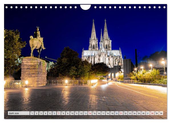 Produktbild: K&ouml;lsche Impressionen bei Tag und Nacht (Wandkalender 2026 DIN A4 quer), CALVENDO Monatskalender
