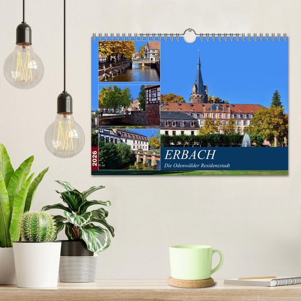 Produktbild: Erbach - Die Odenw&auml;lder Residenzstadt (Wandkalender 2026 DIN A4 quer), CALVENDO Monatskalender