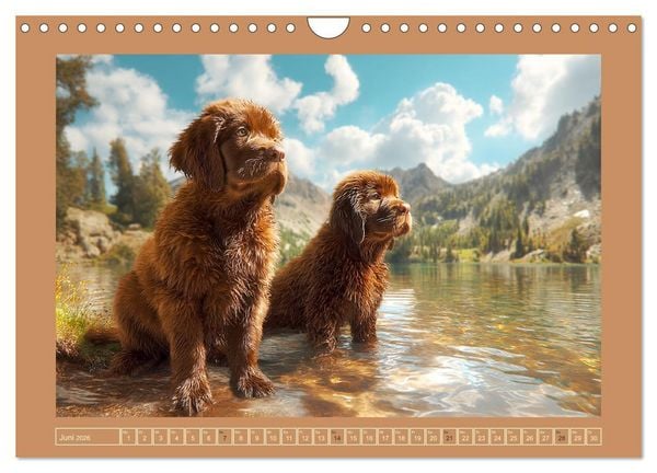 Produktbild: Neufundl&auml;nder. Imposante Riesen mit sanfter Seele (Wandkalender 2026 DIN A4 quer), CALVENDO Monatskalender