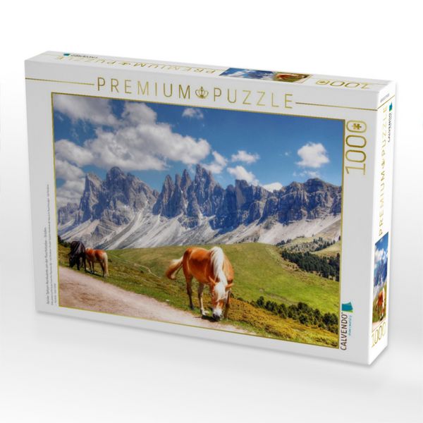 Produktbild: CALVENDO Puzzle Geisler Spitzen Nordw&auml;nde von der Rasch&ouml;tzalpe - Gr&ouml;den | 1000 Teile Lege-Gr&ouml;&szlig;e 64x48cm Foto-Puzzle f&uuml;r gl&uuml;ckliche Stunden
