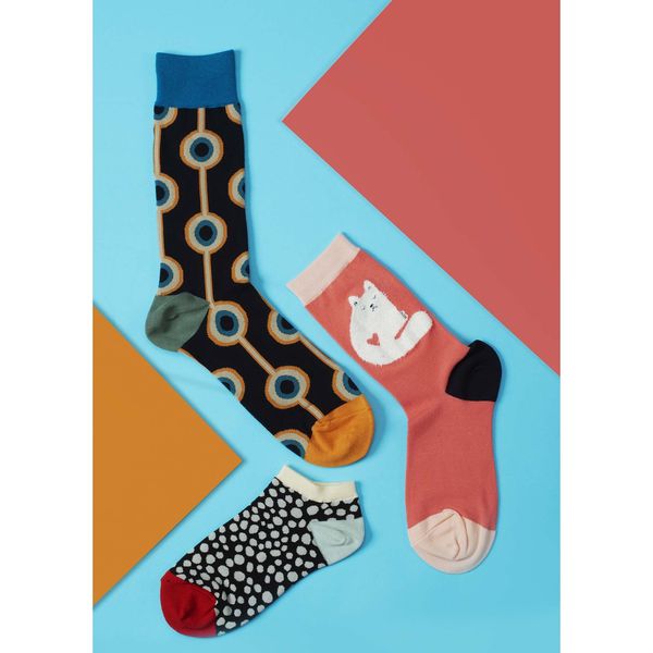 SneakerSocks, 'Painted Paws', Größe 36 - 41