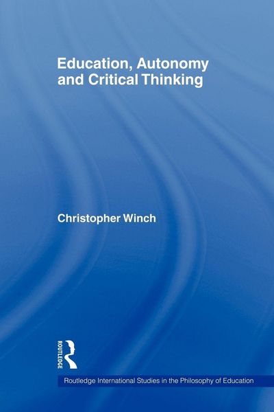 Produktbild: Education, Autonomy and Critical Thinking