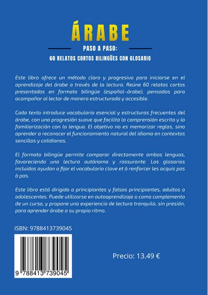 Produktbild: &Aacute;rabe Paso a Paso: 60 Relatos Cortos Biling&uuml;es con Glosario