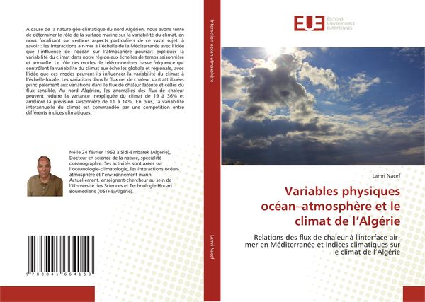 Produktbild: Variables physiques oc&eacute;an-atmosph&egrave;re et le climat de l'Alg&eacute;rie