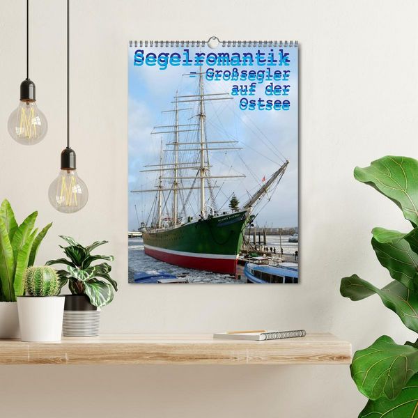 Produktbild: Segelromantik - Gro&szlig;segler auf der Ostsee (Wandkalender 2026 DIN A3 hoch), CALVENDO Monatskalender