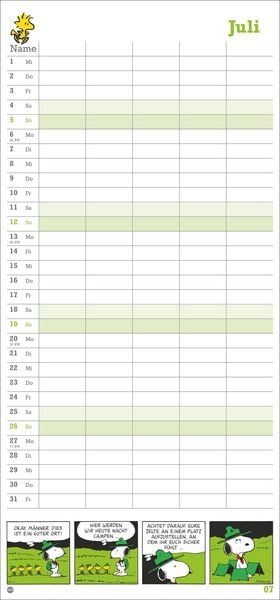 Produktbild: Peanuts Familienplaner 2026