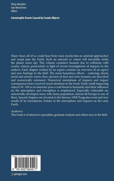 Produktbild: Catastrophic Events Caused by Cosmic Objects
