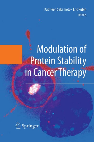 Produktbild: Modulation of Protein Stability in Cancer Therapy
